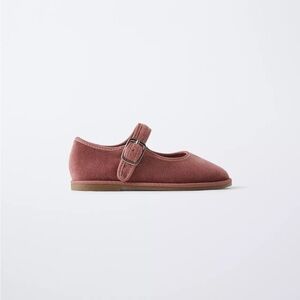Zara Velvet Mary Jane Shoes